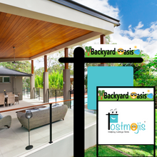 Load image into Gallery viewer, Backyard Oasis Real Estate Sign Rider