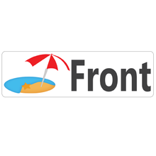 Load image into Gallery viewer, Beach Front Real Estate Sign Rider