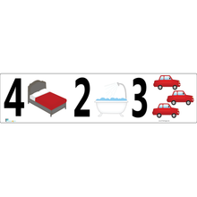 Load image into Gallery viewer, Combo Bedroom, Bath & Garage Real Estate Sign Rider