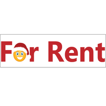 Load image into Gallery viewer, For Rent Real Estate Sign Rider Holiday Edition