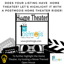 Load image into Gallery viewer, Home Theater Real Estate Sign Rider