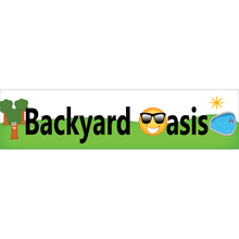 Load image into Gallery viewer, Backyard Oasis Real Estate Sign Rider
