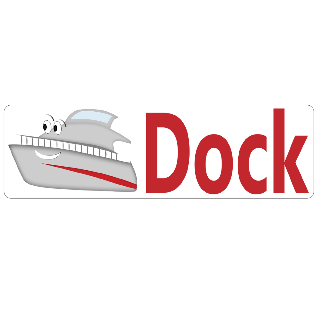 Boat Dock Real Estate Sign Rider
