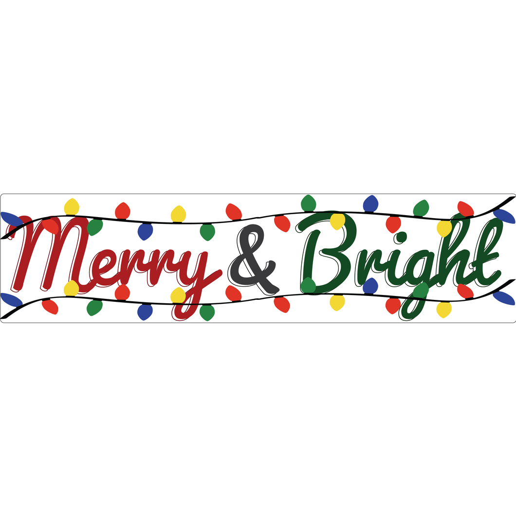 Merry and Bright Holiday Real Estate Sign Rider