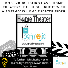 Load image into Gallery viewer, Home Theater Real Estate Sign Rider
