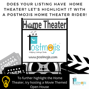 Home Theater Real Estate Sign Rider