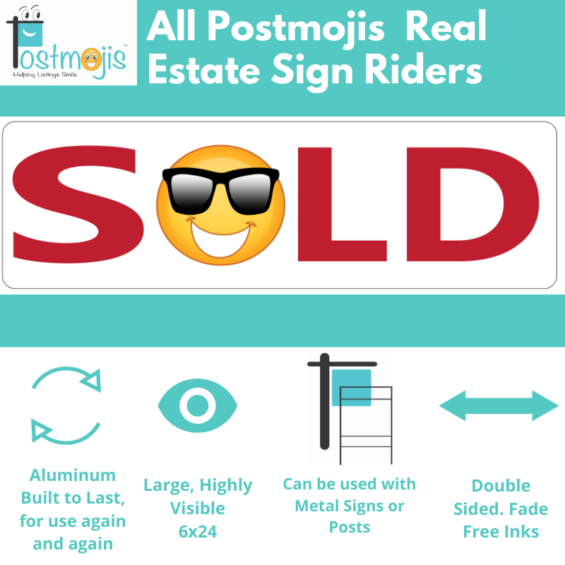 Pool Sign Rider Pool Real Estate Sign Rider – Postmojis